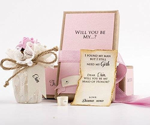 Bridesmaid Invitation Box Ideas Best Of Amazon Will You Be My Bridesmaid Gift Message In A