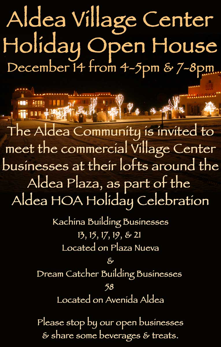Broker Open House Invitation Best Of Aldea Village Center Open House Invitation December 14