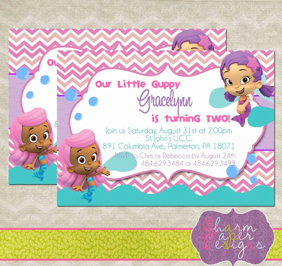 Bubble Guppies Invitation Template Free Beautiful Best 25 Bubble Guppies Invitations Ideas On Pinterest