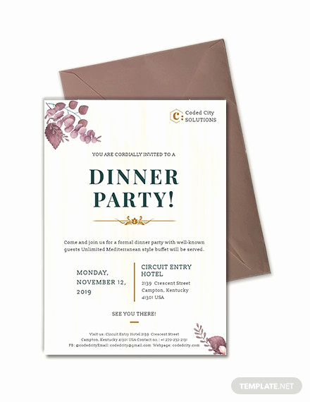 Business Dinner Invitation Template Best Of 59 Invitation Templates Psd Ai Word Indesign