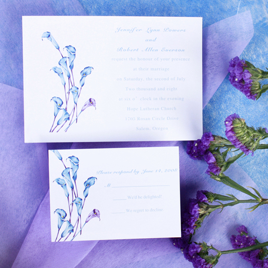 Calla Lily Wedding Invitation Fresh Floral Wedding Invitations 2011 – Elegantweddinginvites