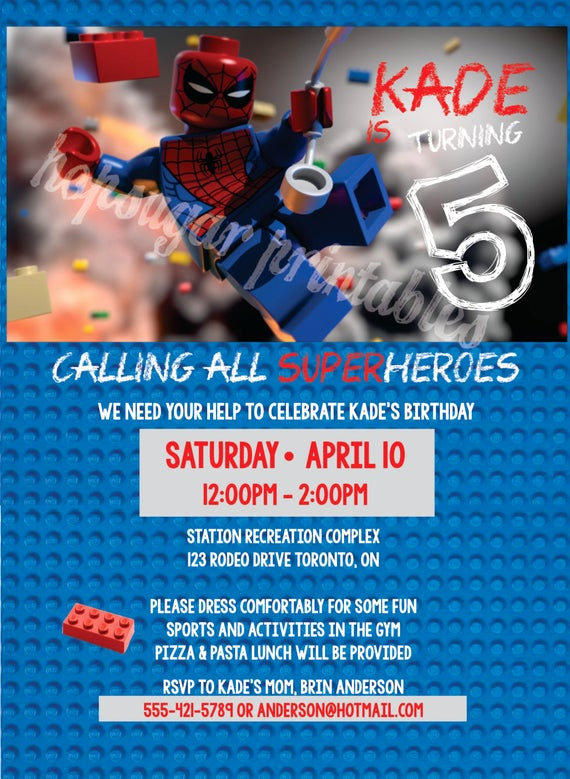 Calling All Superheroes Invitation Best Of Calling All Superheros Birthday Invitation Digital File Lego