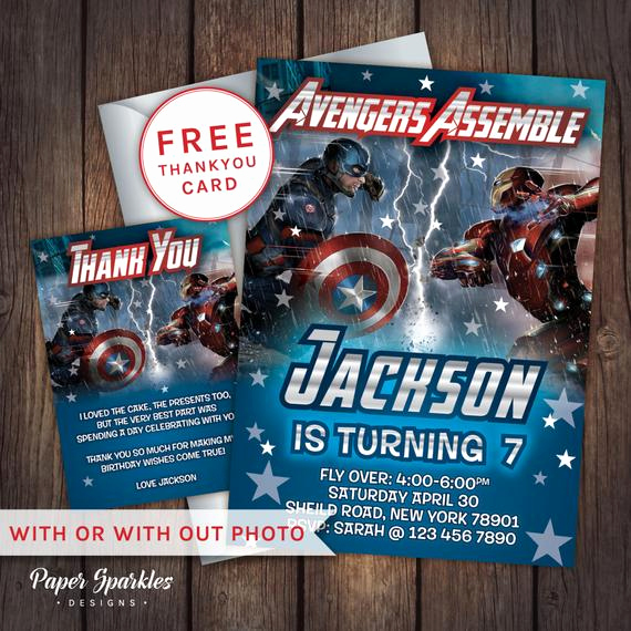 Captain America Invitation Template Luxury Civil War Invitation Captain America by Papersparkledesigns