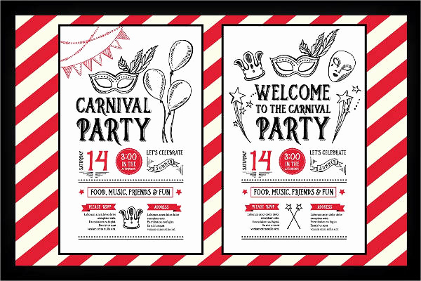 Carnival Invitation Templates Free Awesome 8 Carnival Party Invitations Psd Ai Vector Eps