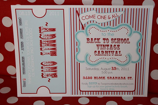 Carnival Ticket Invitation Template Luxury the Purple Pug Step Right Up Carnival Block Party Ridic