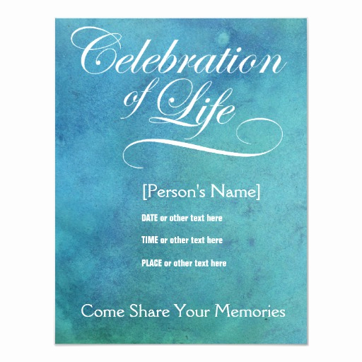 Celebration Of Life Invitation Lovely Elegant Celebration Of Life Memorial Invitation
