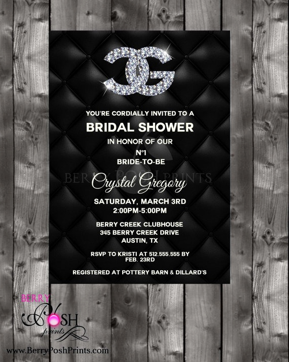 Chanel Bridal Shower Invitation Awesome 37 Best Chanel Paris Fashion Designer Runway Model