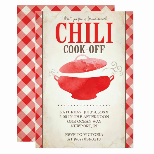 Chili Cook Off Invitation Unique Chili Cook F Invitations Bbq Invite