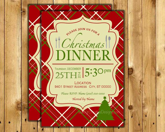 Christmas Eve Party Invitation New 8 Best Christmas Dinner Invitations Supper Brunch Lunch