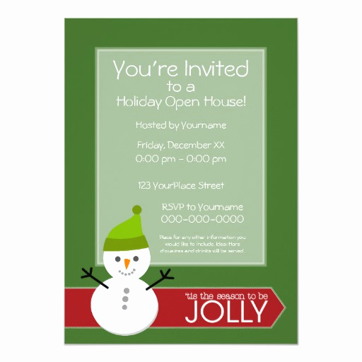 Christmas Open House Invitation Wording Luxury Christmas Holiday Open House Invitation