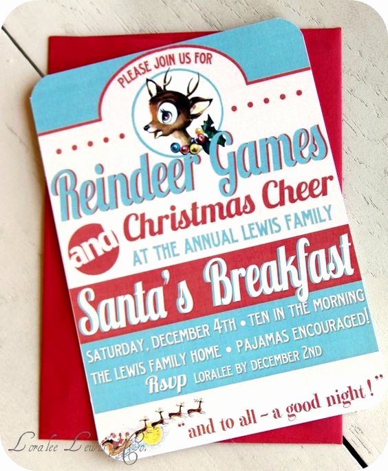 Christmas Party Invitation Idea Beautiful I Love This Flyer for This Invitation to the Reindeer