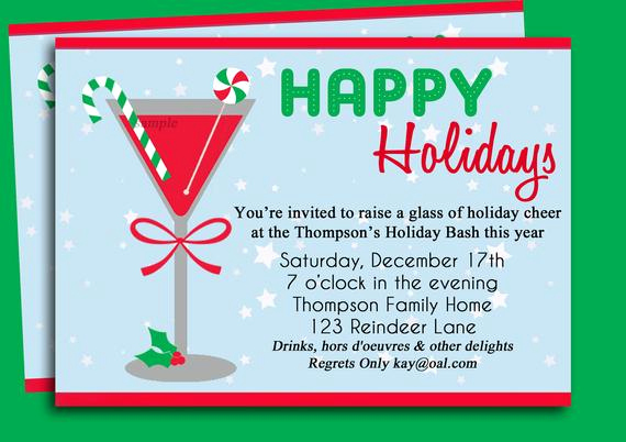 Christmas Party Invitation Idea Inspirational Christmas Cocktail Party Invitation Printable Holiday