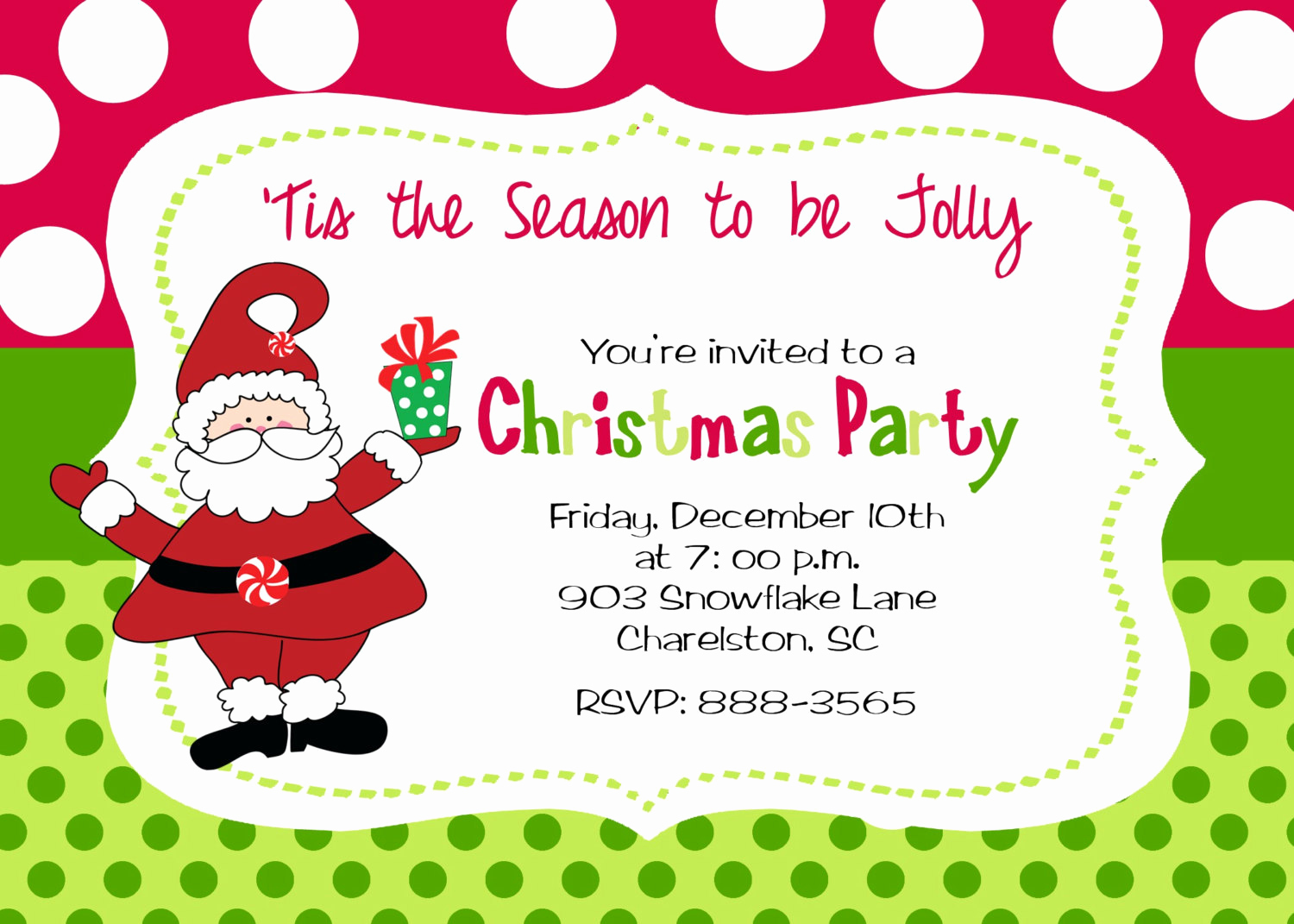 Christmas Party Invitation Template Best Of Christmas Party Invitation