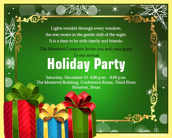 Christmas Party Invitation Wording Best Of Christmas Invitation Template and Wording Ideas