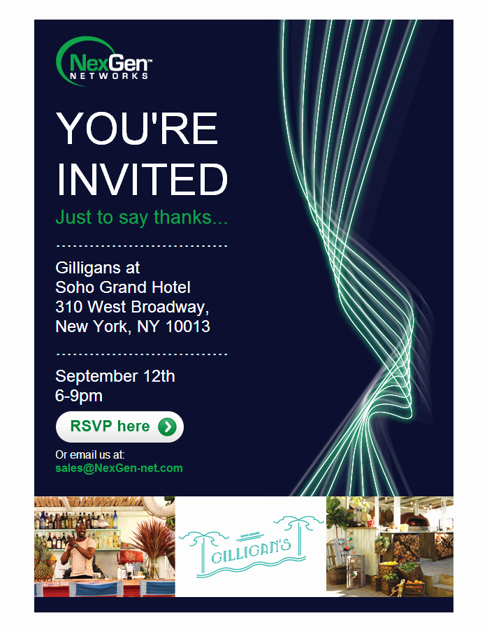 Client Appreciation event Invitation Unique Customer Appreciation event Sept 12 2013