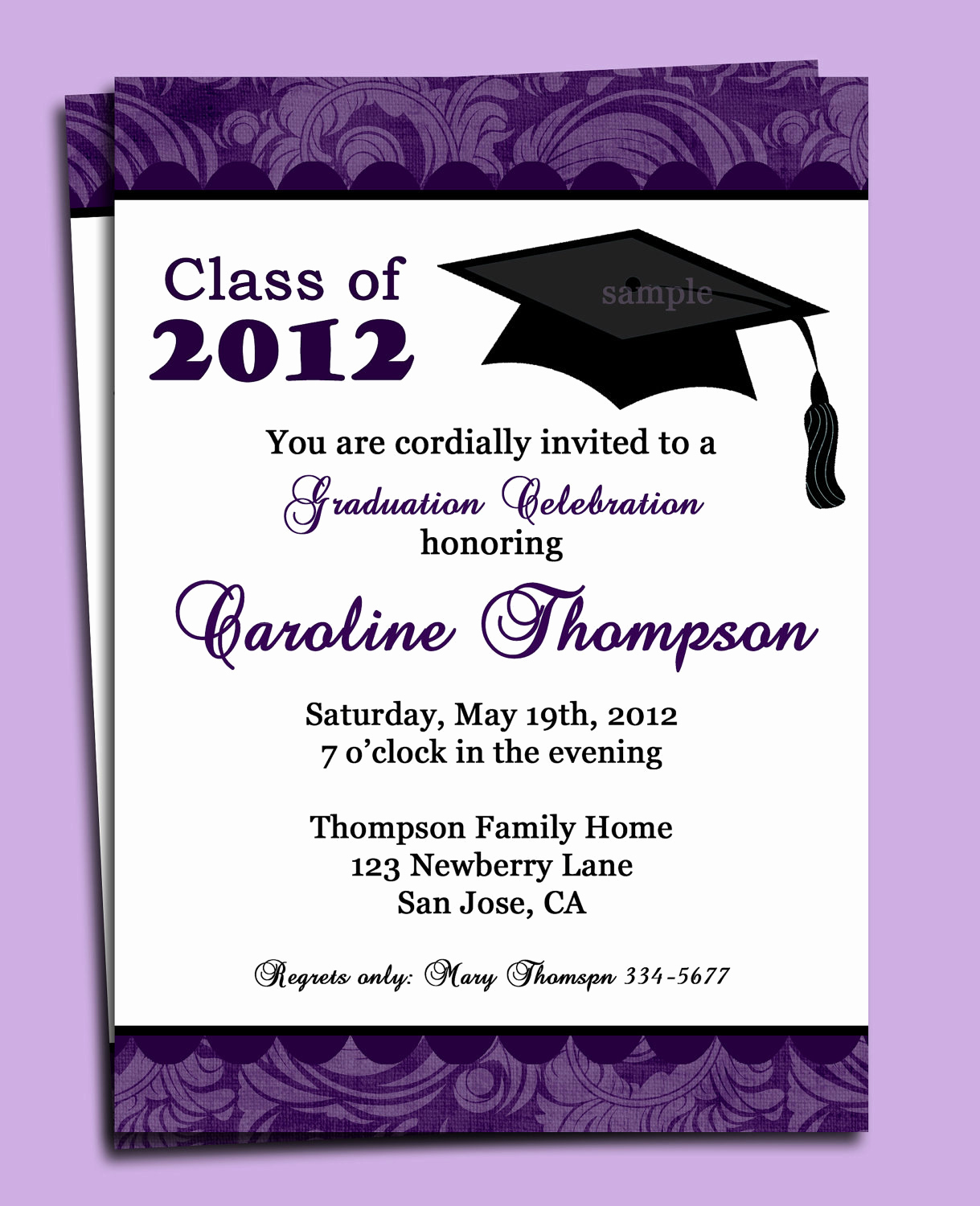 College Grad Party Invitation Awesome Graduation Party or Announcement Invitation Printable or