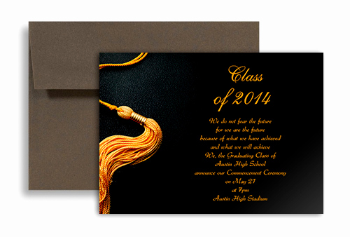 College Graduation Invitation Template Best Of 2019 Black Golden Color Personalized Graduation Invitation