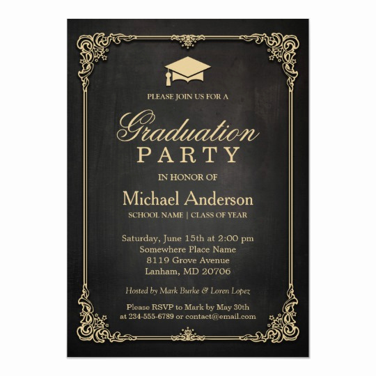 College Graduation Invitation Template Elegant College Graduation Invitations