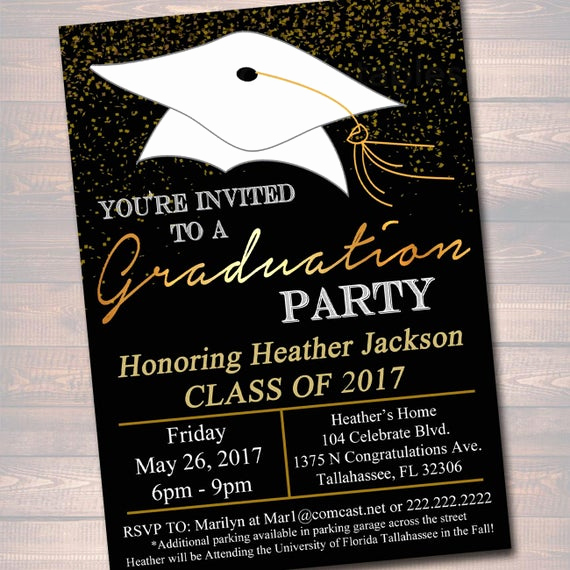 College Graduation Invitation Wording Samples New Editable Graduation ...