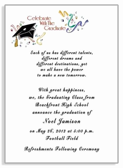 College Graduation Party Invitation Wording Lovely College Graduation Party Invitations