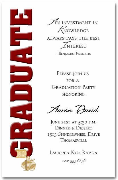 College Graduation Party Invitation Wording New College Graduation Dinner Invitation Wording