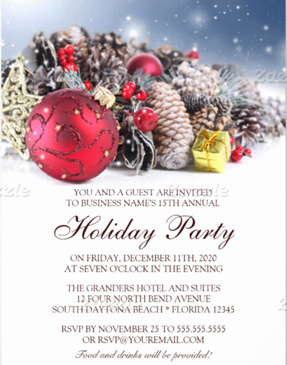 Company Holiday Party Invitation Fresh 31 Business Invitation Templates Psd Word Ai
