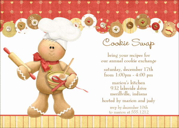 Cookie Exchange Invitation Templates Lovely Starts with Cupcakes An American Tradition