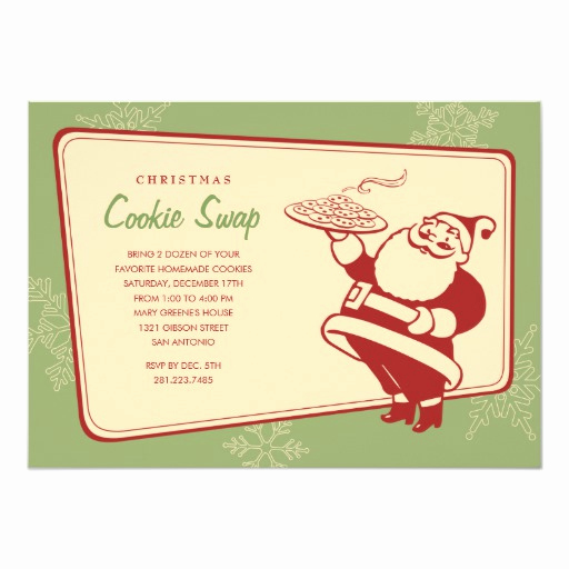 Cookie Exchange Invitation Templates Unique Christmas Cookie Exchange Invitations