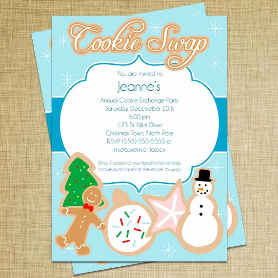 Cookie Exchange Invitation Wording Fresh Christmas Cookie Swap Invitation Printable Diy
