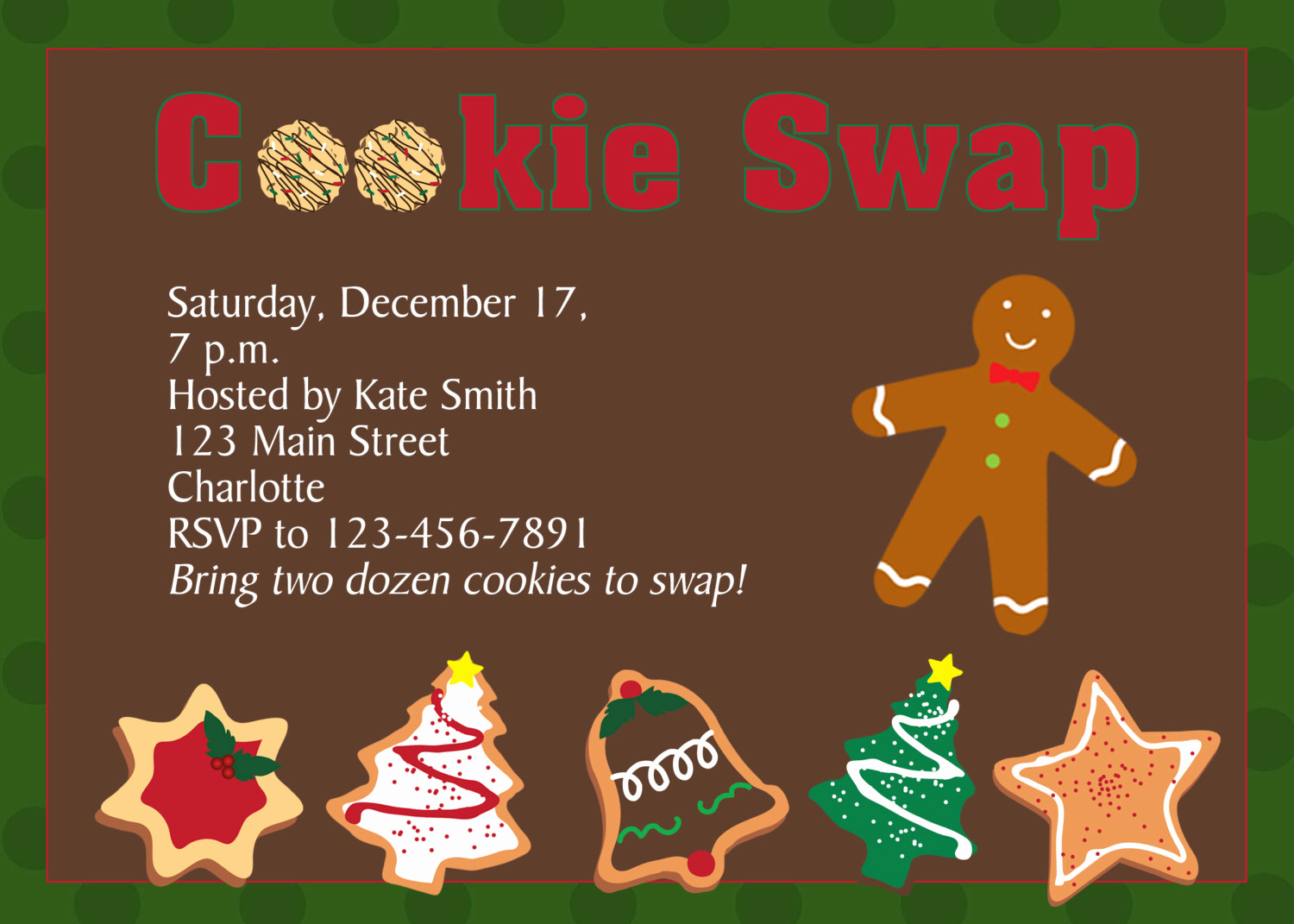 Cookie Exchange Invitation Wording Lovely Cookie Swap Invitation Cookie Exchange Invitation Christmas