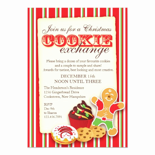 Cookie Exchange Invitation Wording Unique Christmas Cookie Exchange Invitation