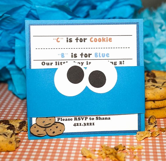 Cookie Monster Invitation Template Inspirational 90 Best Images About Cookie Monster Party On Pinterest