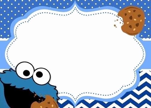 Cookie Monster Invitation Template Unique 15 Best Images About E Galletas On Pinterest