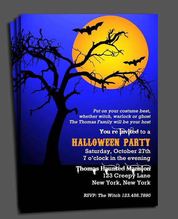 Costume Party Invitation Wording Awesome Halloween Invitation Printable Spooktacular Tree