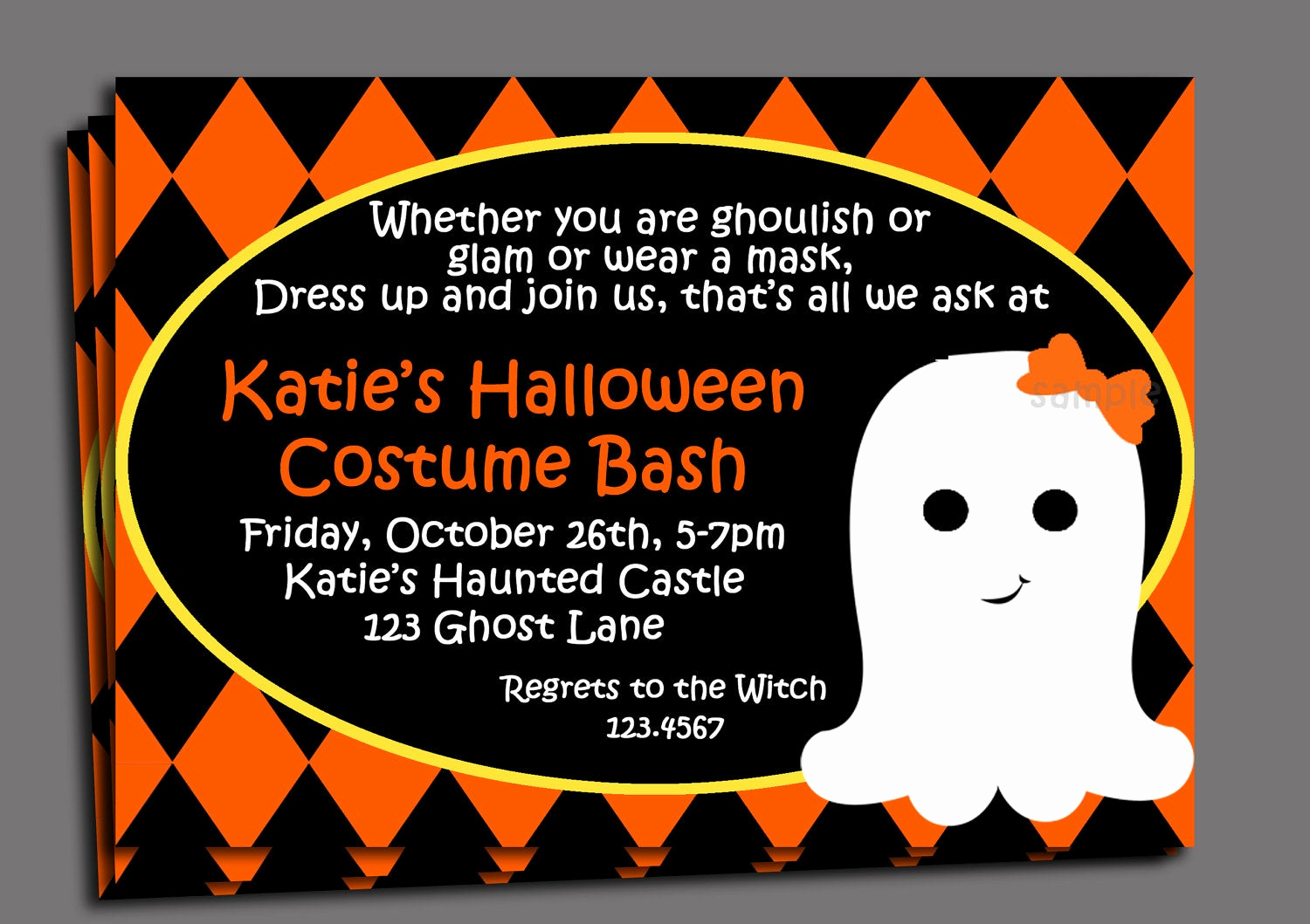 Costume Party Invitation Wording Elegant Halloween Kid S Costume Party Invitation Printable or