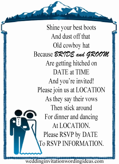 Country Wedding Invitation Wording Beautiful Country Wedding Invitation Wording