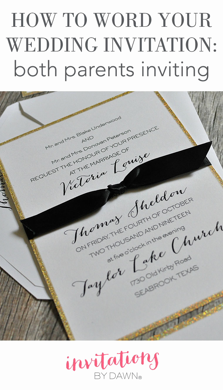 Couples Hosting Wedding Invitation Wording Lovely How to Word Your Wedding Invitations – Both Parents