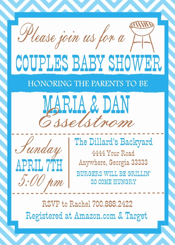 Couples Shower Invitation Wording Fresh Items Similar to Couple Baby Shower Invitation On Etsy