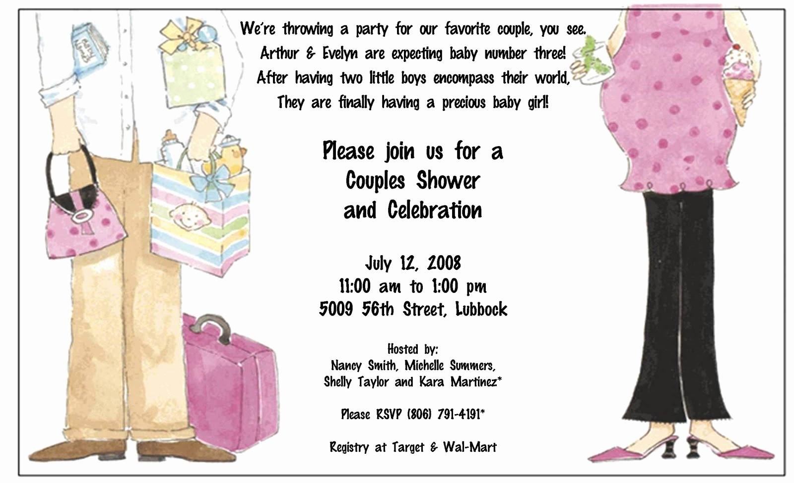 Couples Shower Invitation Wording Inspirational Creations by Kimberly