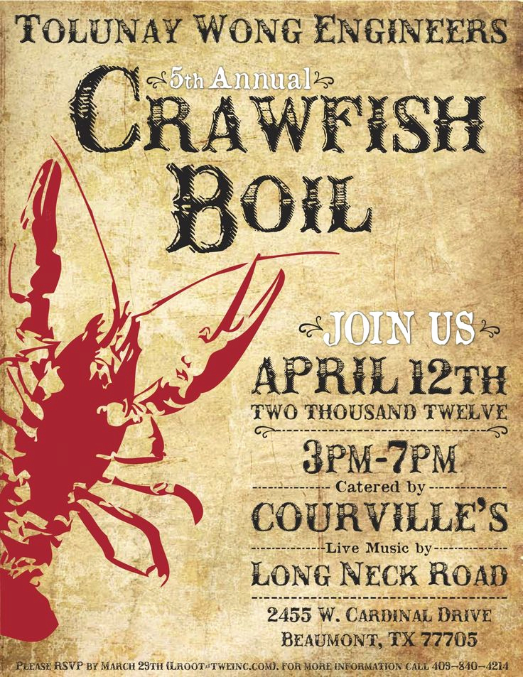 Crawfish Boil Invitation Wording Elegant top 25 Ideas About Crawfish Boil On Pinterest