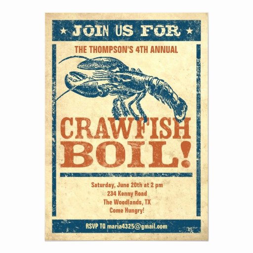 Crawfish Boil Invitation Wording Fresh Crawfish Boil Invitations