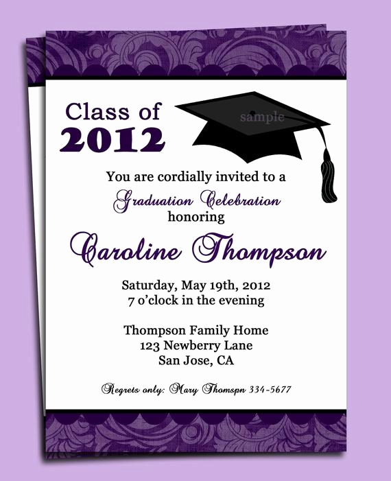 Create Graduation Invitation Online Unique Graduation Party or Announcement Invitation Printable or