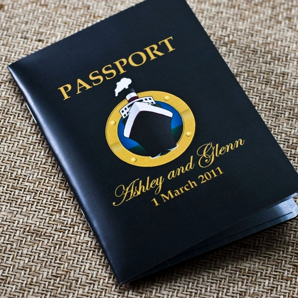 Cruise Ship Wedding Invitation Inspirational Passport Wedding Invitation Design Fee Cruise Ship Wedding