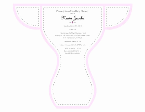 Diaper Invitation Cut Out New 16 Best Invitation Templates Images On Pinterest