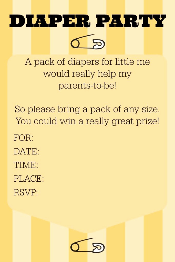 Diaper Invitation Template Printable Inspirational Best 20 Diaper Parties Ideas On Pinterest
