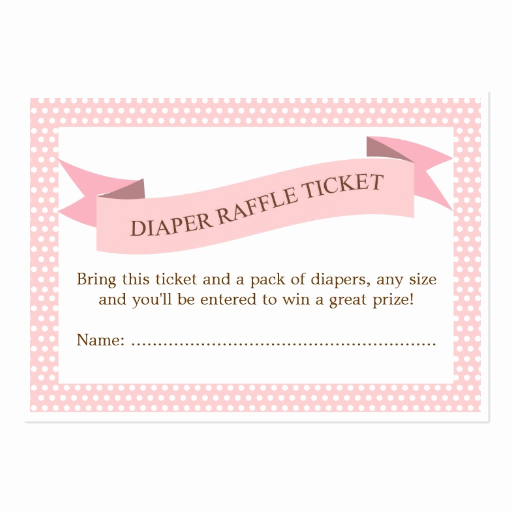 Diaper Raffle Invitation Inserts Inspirational Pink Baby Shower Diaper Raffle Ticket Insert
