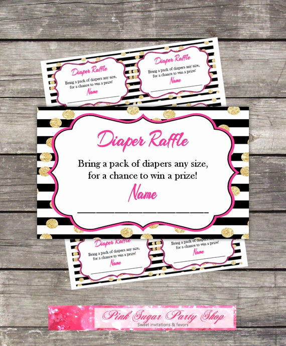 Diaper Raffle Invitation Inserts Lovely Diaper Raffle Card Inserts Baby Shower Printable Digital