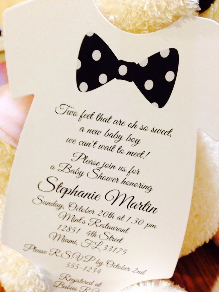 Diaper Shower Invitation Wording Awesome Baby Boy Black Bow Tie Esie Baby Shower Invitation All