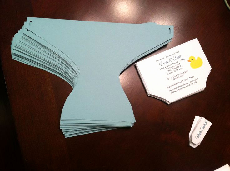 Diaper Template for Invitation Awesome Free Diaper Party Invitations