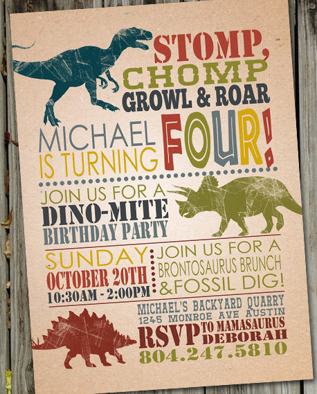 Dinosaur Birthday Invitation Template New Jurassic World Dinosaur Party Planning Ideas &amp; Supplies